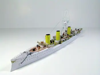 Vojnová loď Novik 3D Papier Model urob si sám