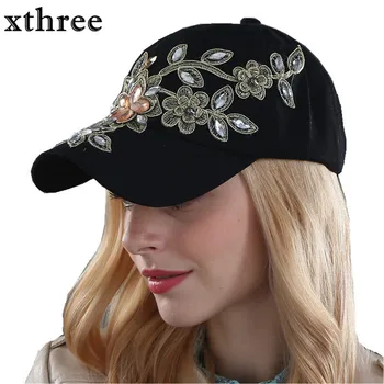 Xthree veľkoobchod jeseň fashion Denim šiltovku Športové Klobúk spp plátno Snapback čiapky klobúk pre ženy dobrej kvality