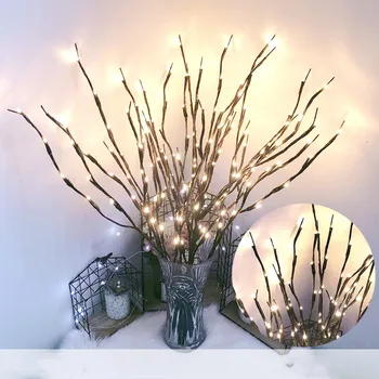 Umelý Strom Pobočky 20led String Svetlá Víla Sviatok Vianočný Stromček, Dekorácie pre Domov Vonkajšie Firmware Nový Rok 2023