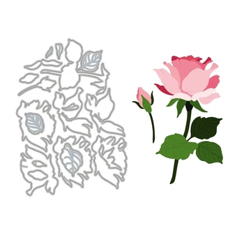 Krásne Vrstvy Ruže pre Rezanie Zomrie 2021 Nové Scrapbooking Papier, Takže Slová Rám remeselníkov Karty Jasné, Pečiatky