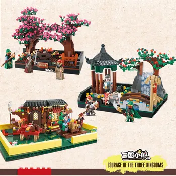 Hračky, stavebné bloky nový produkt Three Kingdoms ancient figúrky, zostavené stavebné bloky Čínsky štýl detí darček