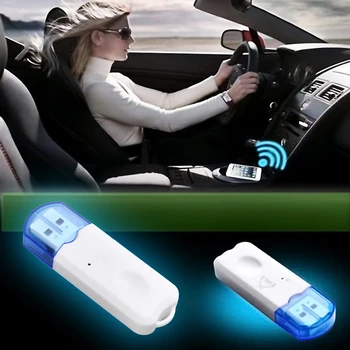 USB, Bluetooth V2.1 Audio Stereo Prijímač, Bezdrôtová Handsfree súprava Adaptéra A2DP Dongle do Auta pre Reproduktor Pre iphone Pre Auto alebo 1