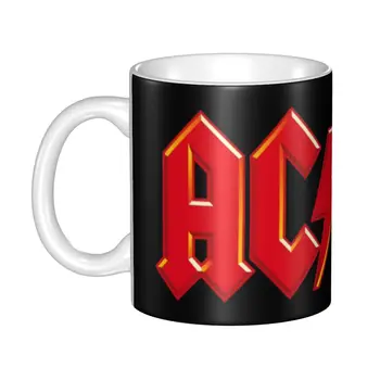 AC DC Heavy metalu Hrnčeky Osobné Austrálskej Rockovej Kapely Kávy Keramický Hrnček Kreatívny Darček Vonkajšie Práce Camping Pohár 1