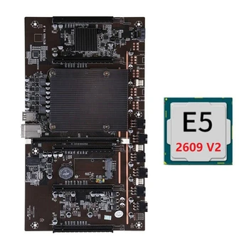 BTC Ťažba Doske X79 H61+E5 2609 V2 CPU 5X PCI-E 8X LGA 2011 DDR3 Podporu 3060 3080 GPU pre BTC Banské Banské 1