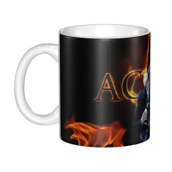 AC DC Heavy metalu Hrnčeky Osobné Austrálskej Rockovej Kapely Kávy Keramický Hrnček Kreatívny Darček Vonkajšie Práce Camping Pohár 3