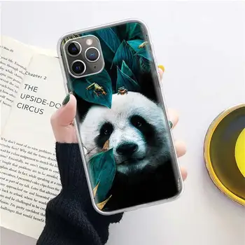 Panda Líška, Mačka V Džungli Kremíka Hovoru Telefón puzdro Pre Apple iPhone 11 13 14 Pro Max 12 Mini 7 Plus 6 X XR XS 8 6S SE 5S Kryt 3