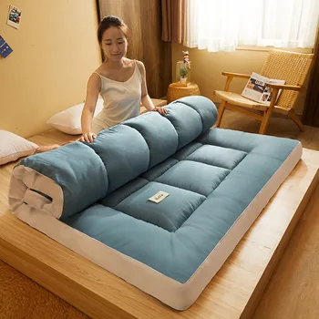 Coral velvet tatami matrac pribrala posteľ rohože flanelové matrac jednoduché dvojité čalúnený poschodí baránok velvet matrac 4