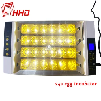 HHD Najnovšie Farmy Automatické Zariadenia Slepačie Vajce Inkubátor inkubátor Liaheň 24 vajcia Stroj Hatchers Čína Predaj Prepelica Brooder 4