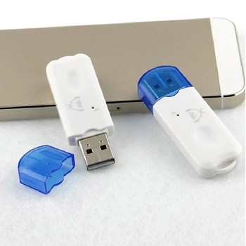 USB, Bluetooth V2.1 Audio Stereo Prijímač, Bezdrôtová Handsfree súprava Adaptéra A2DP Dongle do Auta pre Reproduktor Pre iphone Pre Auto alebo 5