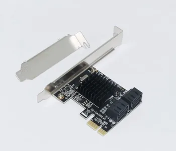Marvell 88SE9215 PCIE na 4Port SATA Karty PCI-E Adaptéra PCI Express SATA3.0 Rozširujúca Karta SATA III 6 G na SSD HDD IPFS Ťažba 5