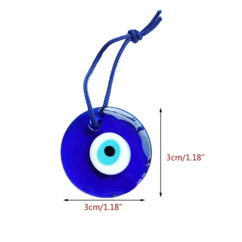 2022 Nové Zlým Okom Prívesok Turecko Blue Eye Prívesok Sklenené Oko Nylonová Šnúra Charms Dámske pánske Ochrany Šťastie, Šperky, Darčeky 5