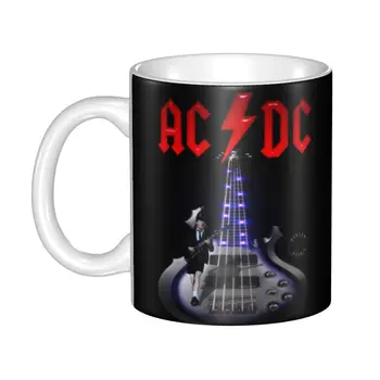 AC DC Heavy metalu Hrnčeky Osobné Austrálskej Rockovej Kapely Kávy Keramický Hrnček Kreatívny Darček Vonkajšie Práce Camping Pohár 5
